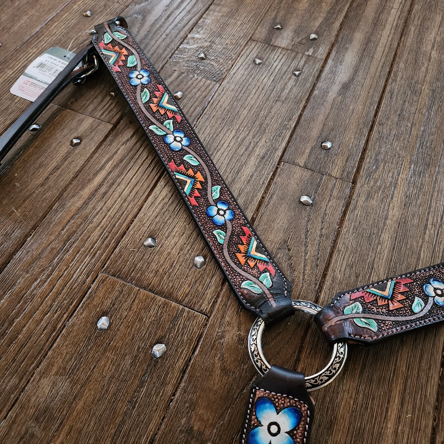 Silver Royal tooled tack set