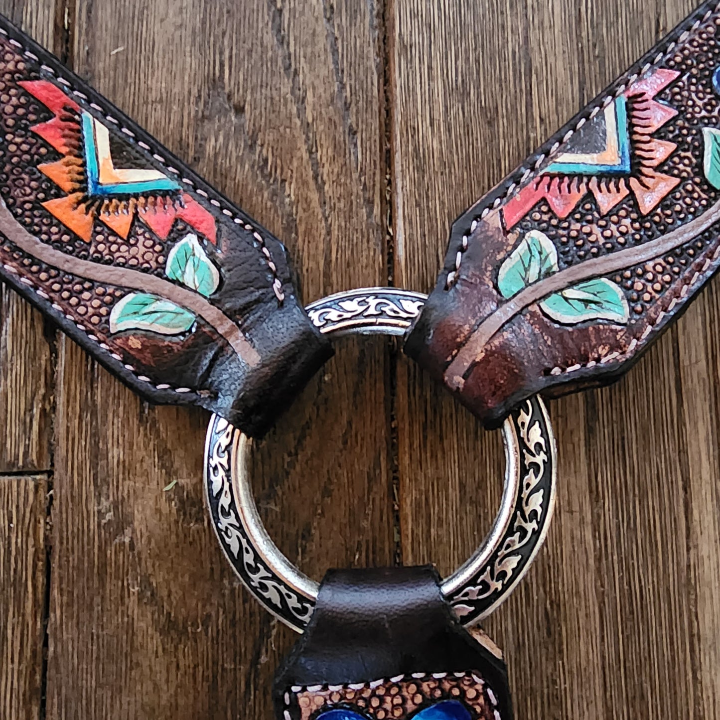 Silver Royal tooled tack set