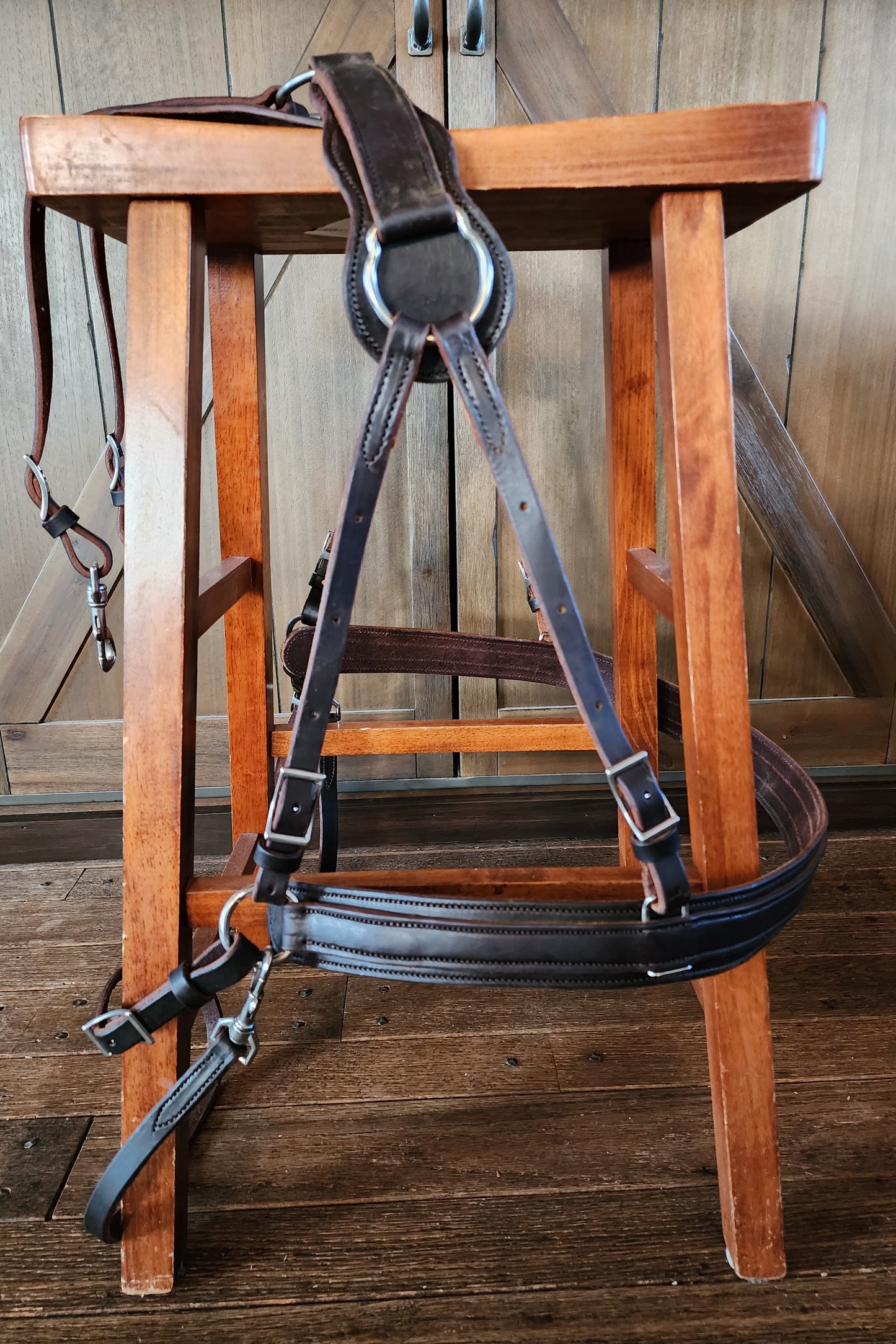 Dark oiled leather britchen